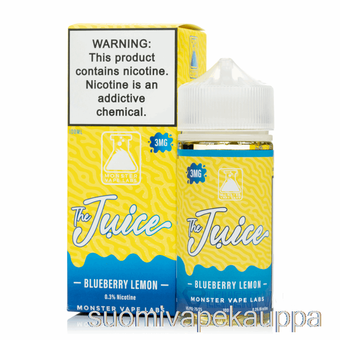 Vape Netistä Mustikka Sitruuna - Mehu - 100ml 0mg